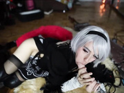 Lana Rain 2B Cosplay: Fuckmachine Pounding & Sloppy BJ 💦🍆